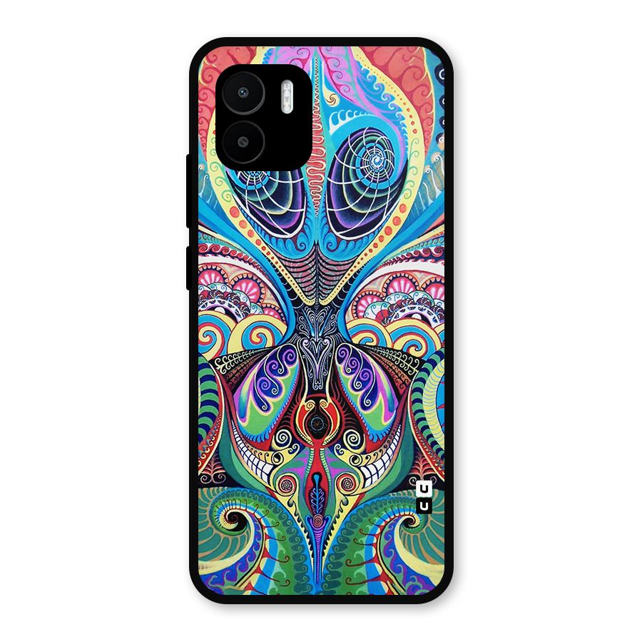 Alien Psychedelic Art Metal Back Case for Redmi A2