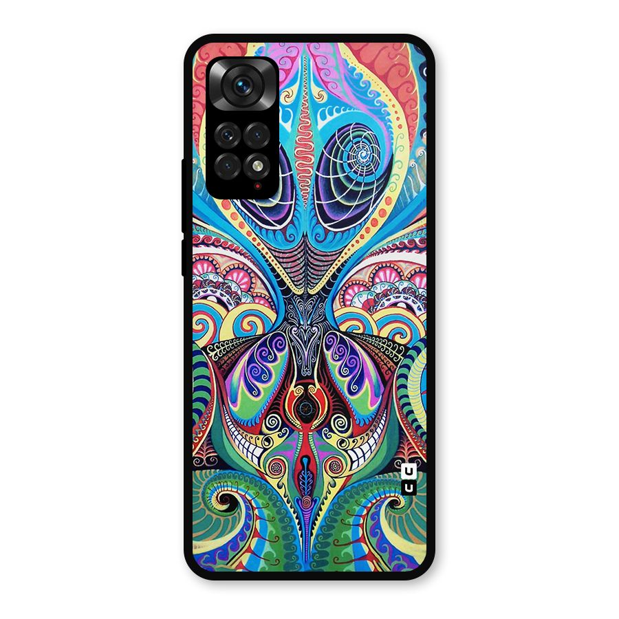 Alien Psychedelic Art Metal Back Case for Redmi Note 11