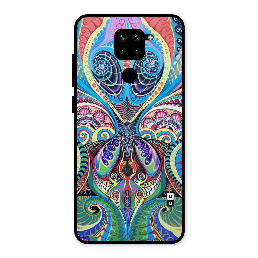 Alien Psychedelic Art Metal Back Case for Redmi Note 9