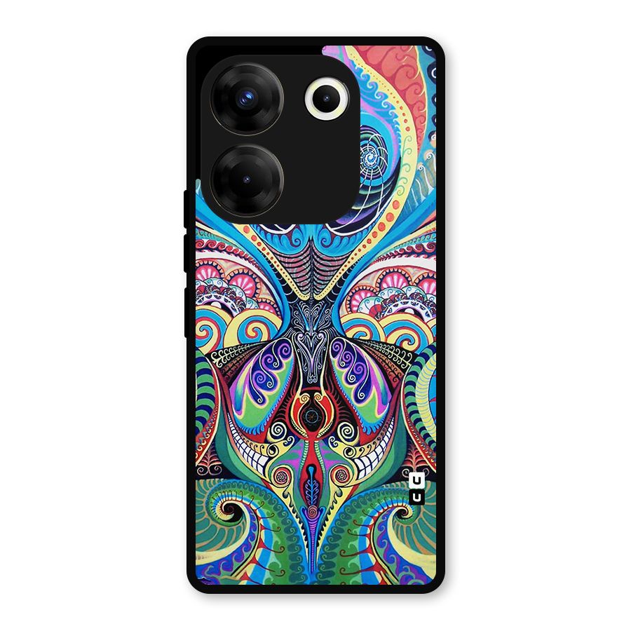 Alien Psychedelic Art Metal Back Case for Tecno Camon 20 Pro