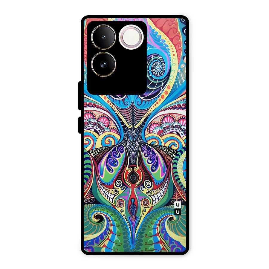 Alien Psychedelic Art Metal Back Case for Vivo T2 Pro