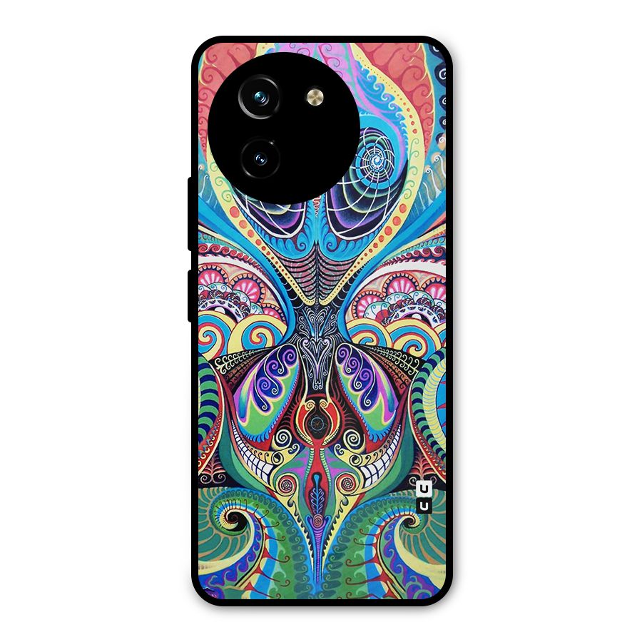 Alien Psychedelic Art Metal Back Case for Vivo T3x
