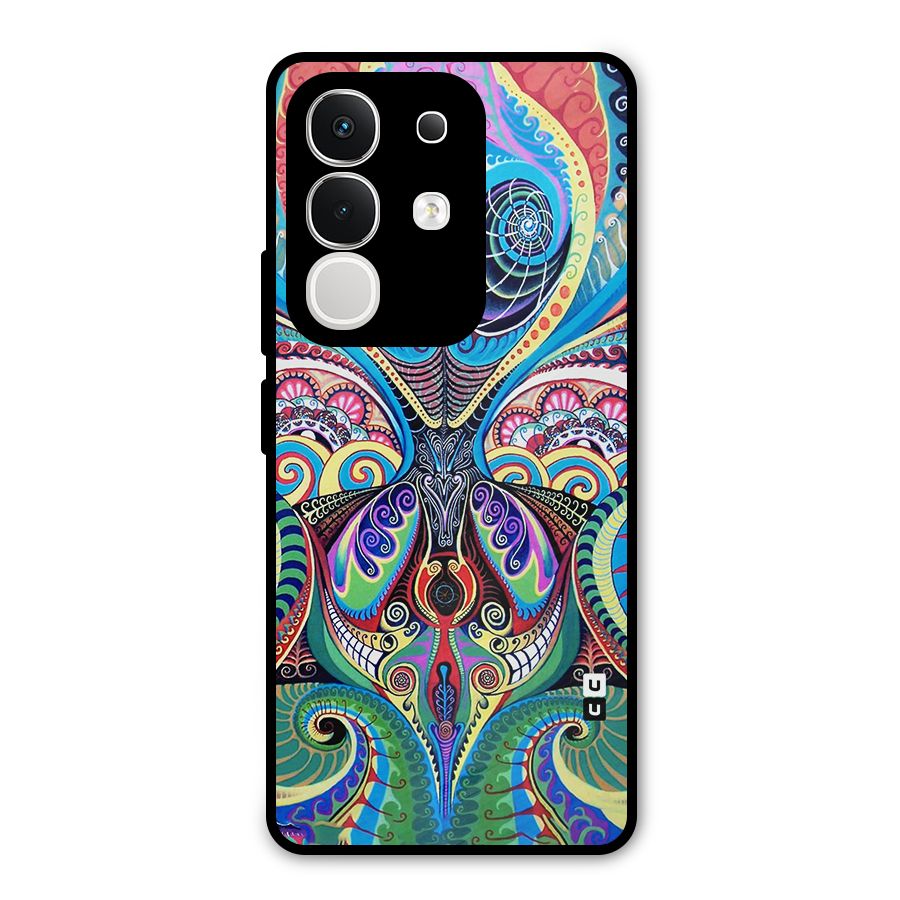 Alien Psychedelic Art Metal Back Case for Vivo T4x