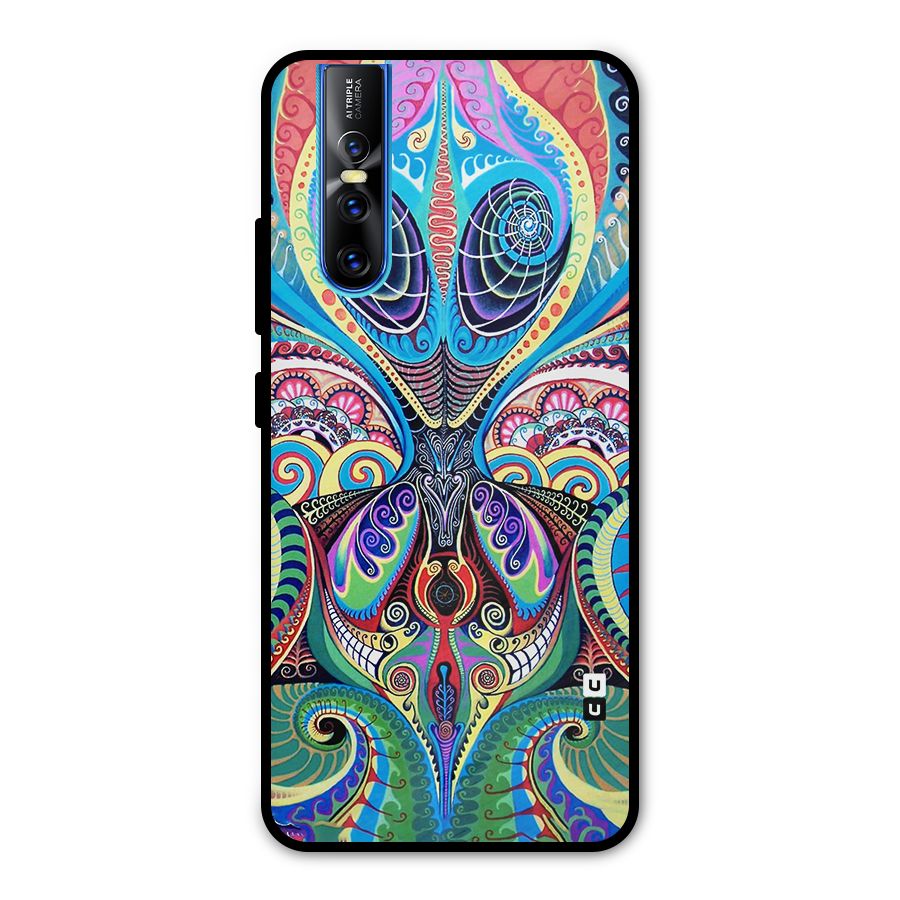 Alien Psychedelic Art Metal Back Case for Vivo V15 Pro