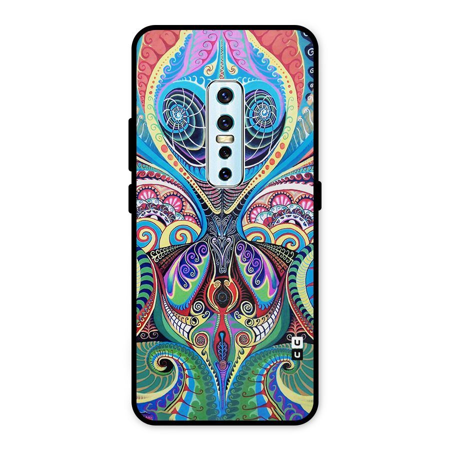 Alien Psychedelic Art Metal Back Case for Vivo V17 Pro