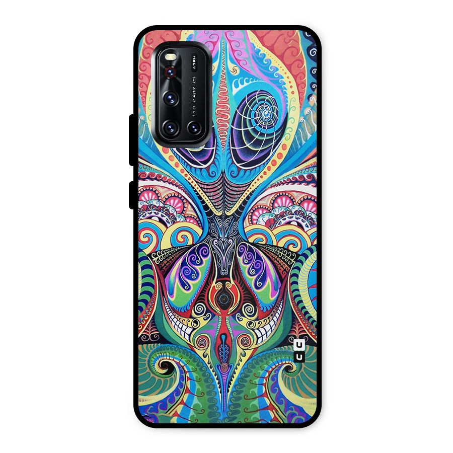 Alien Psychedelic Art Metal Back Case for Vivo V19