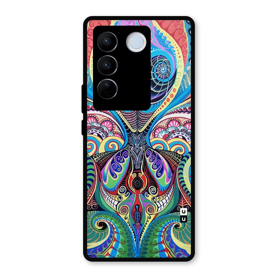 Alien Psychedelic Art Metal Back Case for Vivo V27