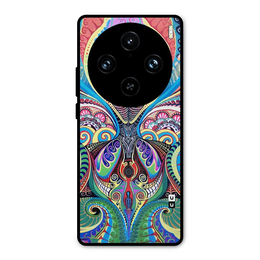 Alien Psychedelic Art Metal Back Case for Vivo X100 Pro