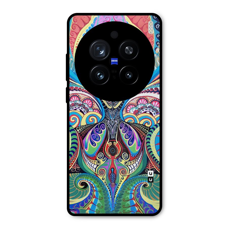 Alien Psychedelic Art Metal Back Case for Vivo X200 Pro