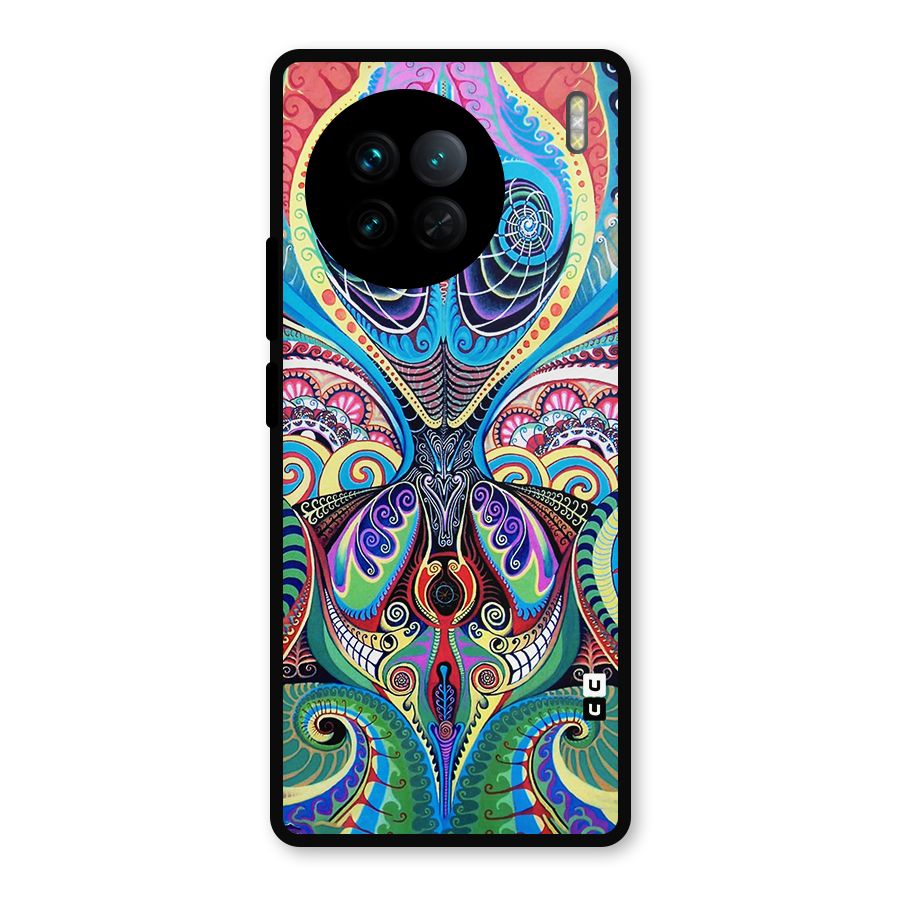 Alien Psychedelic Art Metal Back Case for Vivo X90