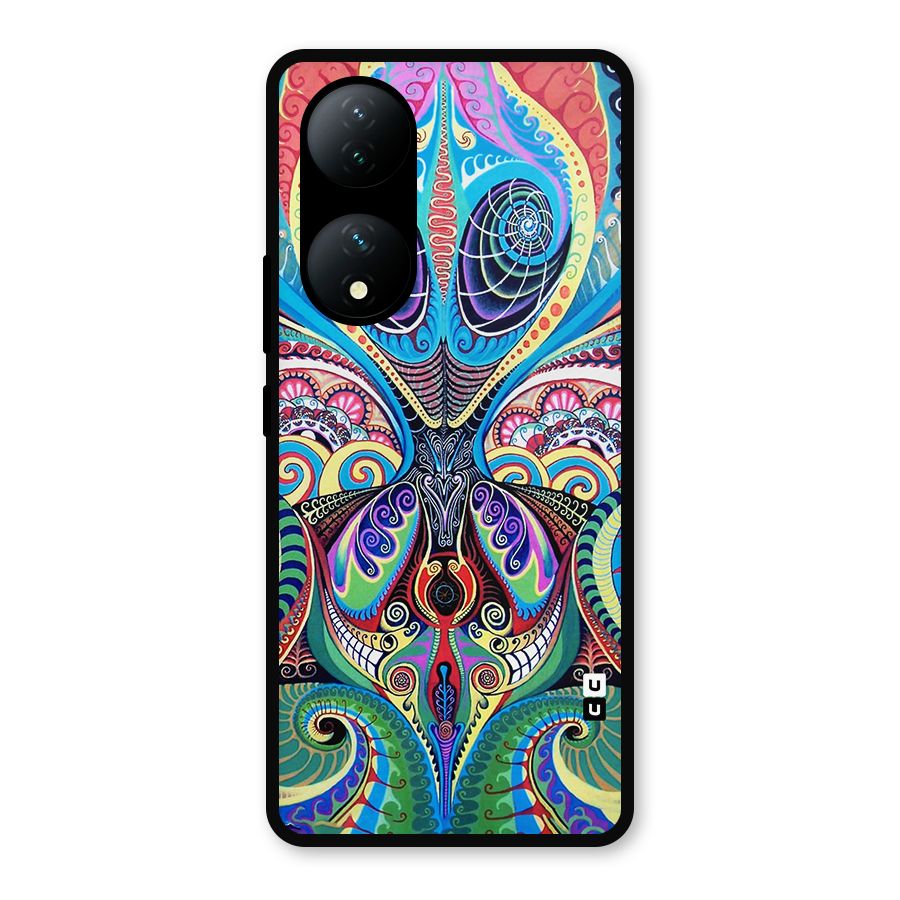 Alien Psychedelic Art Metal Back Case for Vivo Y100a