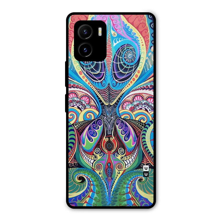 Alien Psychedelic Art Metal Back Case for Vivo Y15s