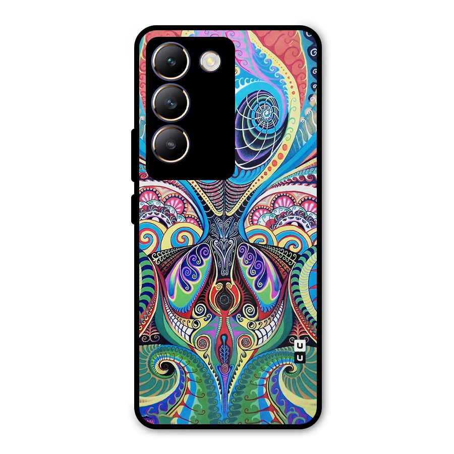 Alien Psychedelic Art Metal Back Case for Vivo Y200e