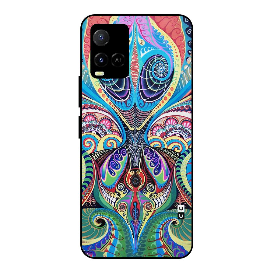 Alien Psychedelic Art Metal Back Case for Vivo Y21