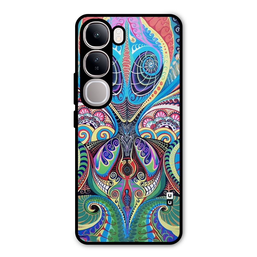 Alien Psychedelic Art Metal Back Case for Vivo Y300