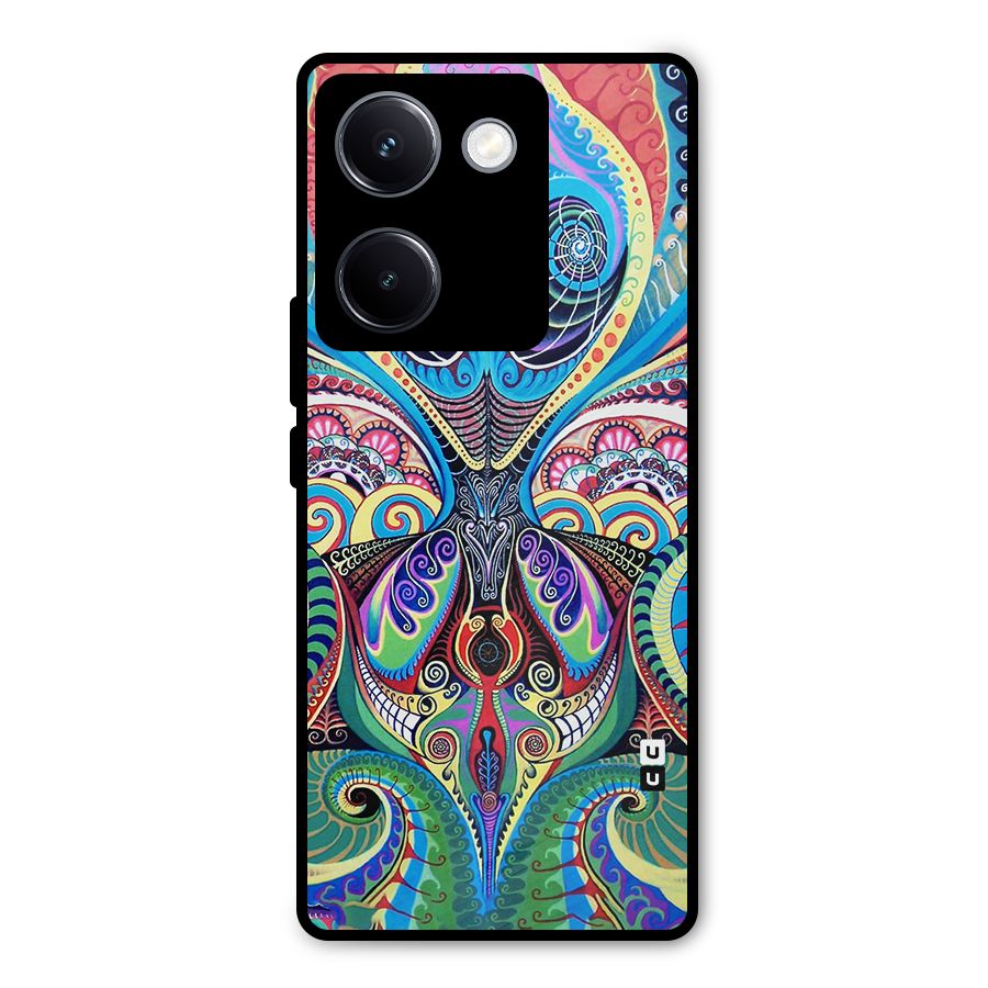 Alien Psychedelic Art Metal Back Case for Vivo Y300 Plus