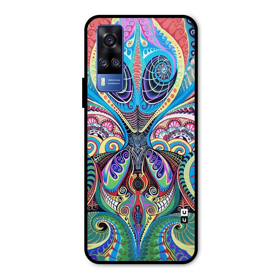 Alien Psychedelic Art Metal Back Case for Vivo Y31