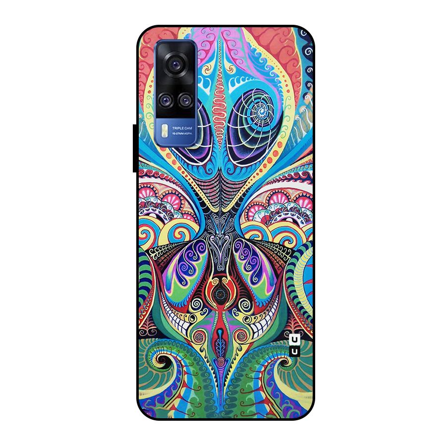 Alien Psychedelic Art Metal Back Case for Vivo Y51