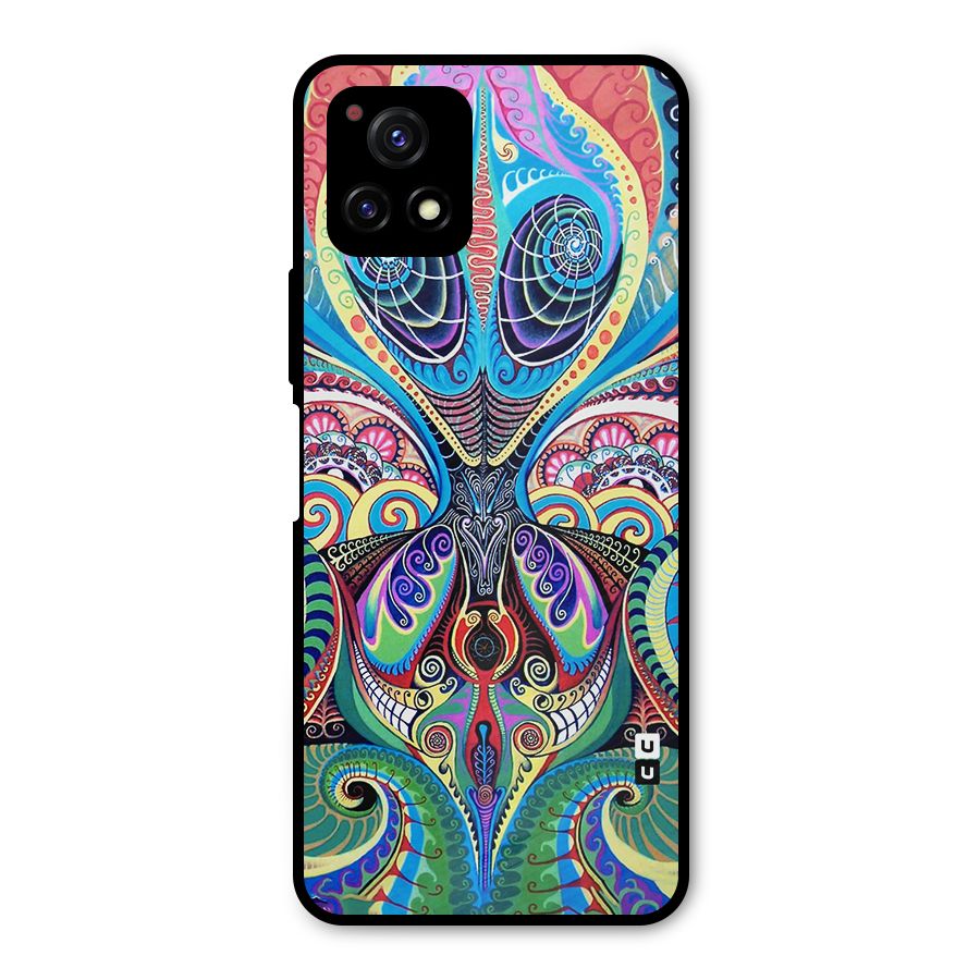 Alien Psychedelic Art Metal Back Case for Vivo Y72 5G