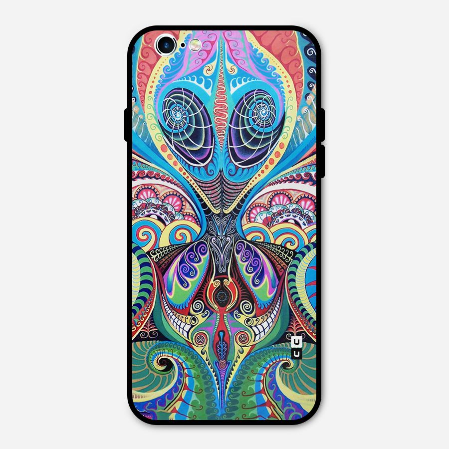 Alien Psychedelic Art Metal Back Case for iPhone 6 6s
