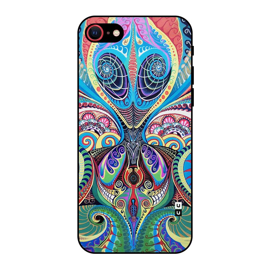 Alien Psychedelic Art Metal Back Case for iPhone 7