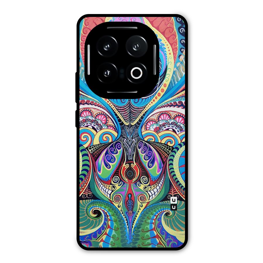 Alien Psychedelic Art Metal Back Case for iQOO 13