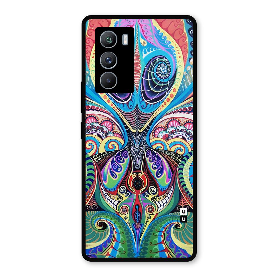 Alien Psychedelic Art Metal Back Case for iQOO 9 SE