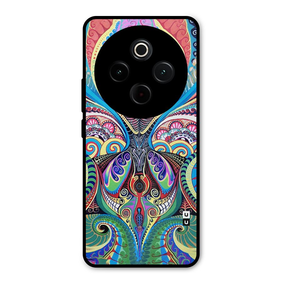 Alien Psychedelic Art Metal Back Case for iQOO Z10