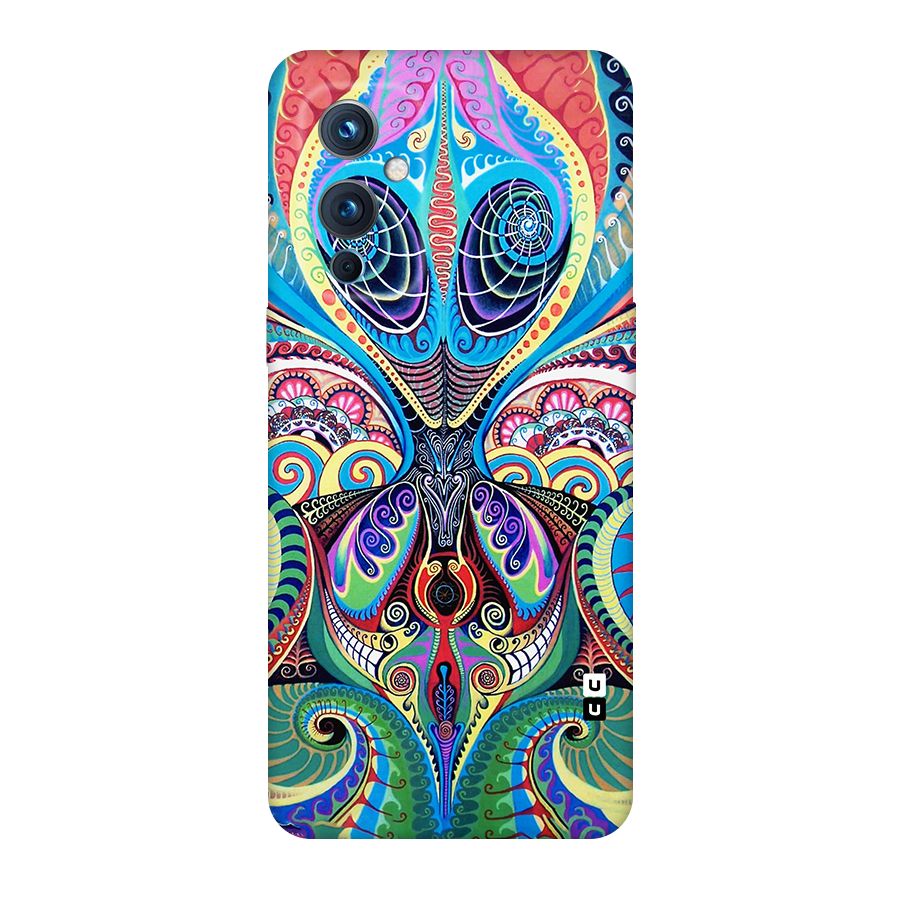 Alien Psychedelic Art Original Polycarbonate Back Case for OnePlus 9