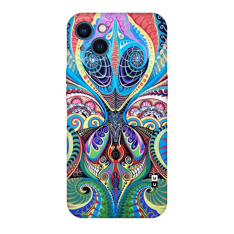 Alien Psychedelic Art Original Polycarbonate Back Case for iPhone 13
