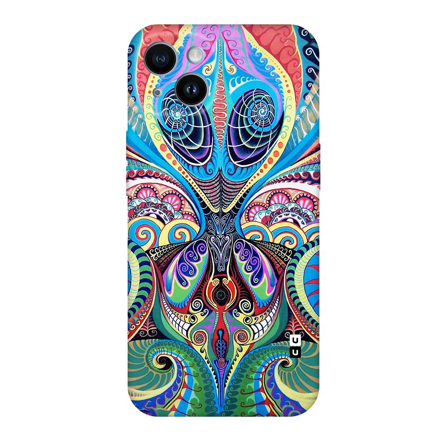 Alien Psychedelic Art Original Polycarbonate Back Case for iPhone 14
