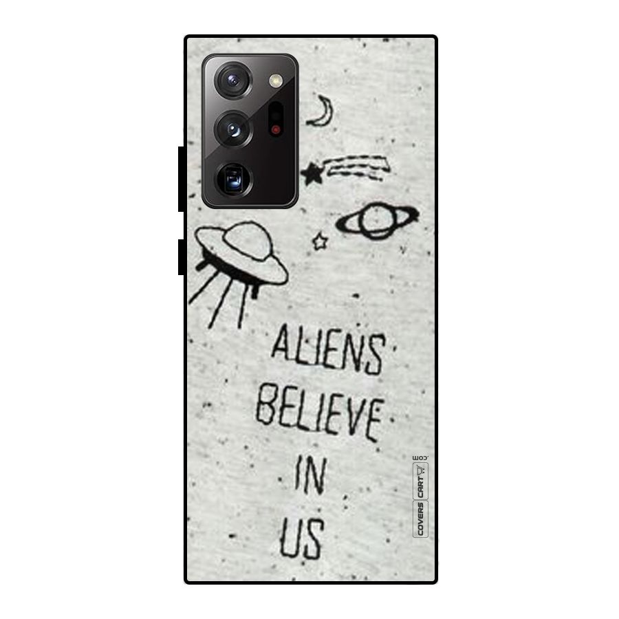 Aliens Believe In Us Metal Back Case for Galaxy Note 20 Ultra