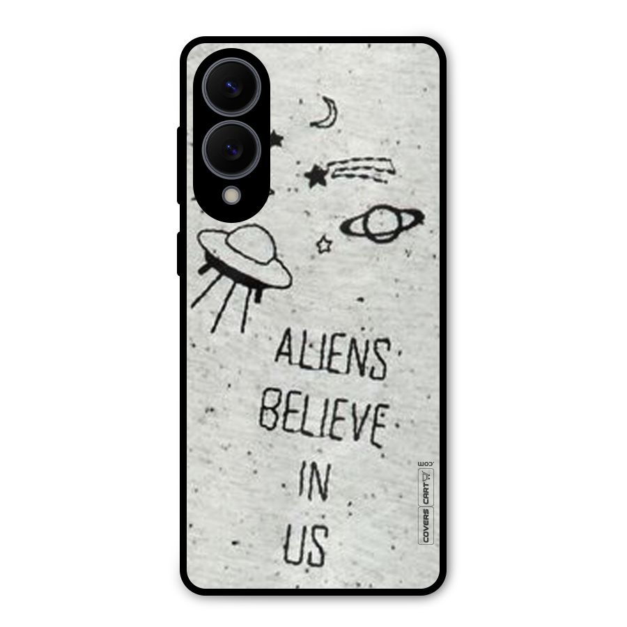 Aliens Believe In Us Metal Back Case for Galaxy S25 Edge