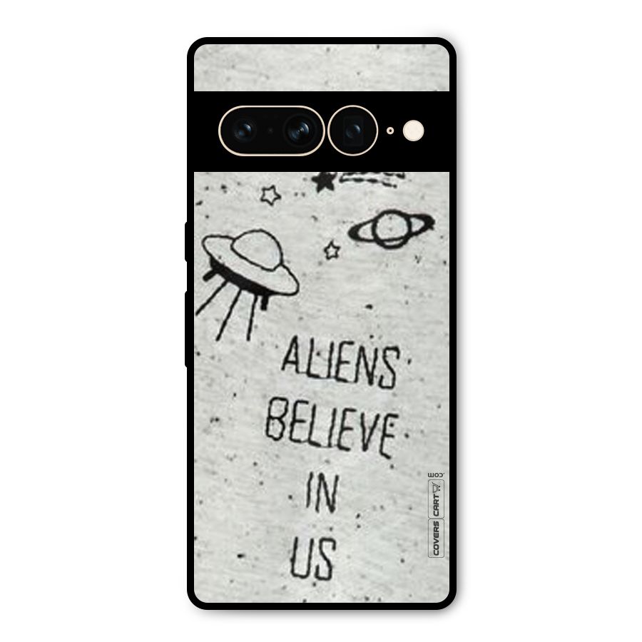 Aliens Believe In Us Metal Back Case for Google Pixel 7 Pro
