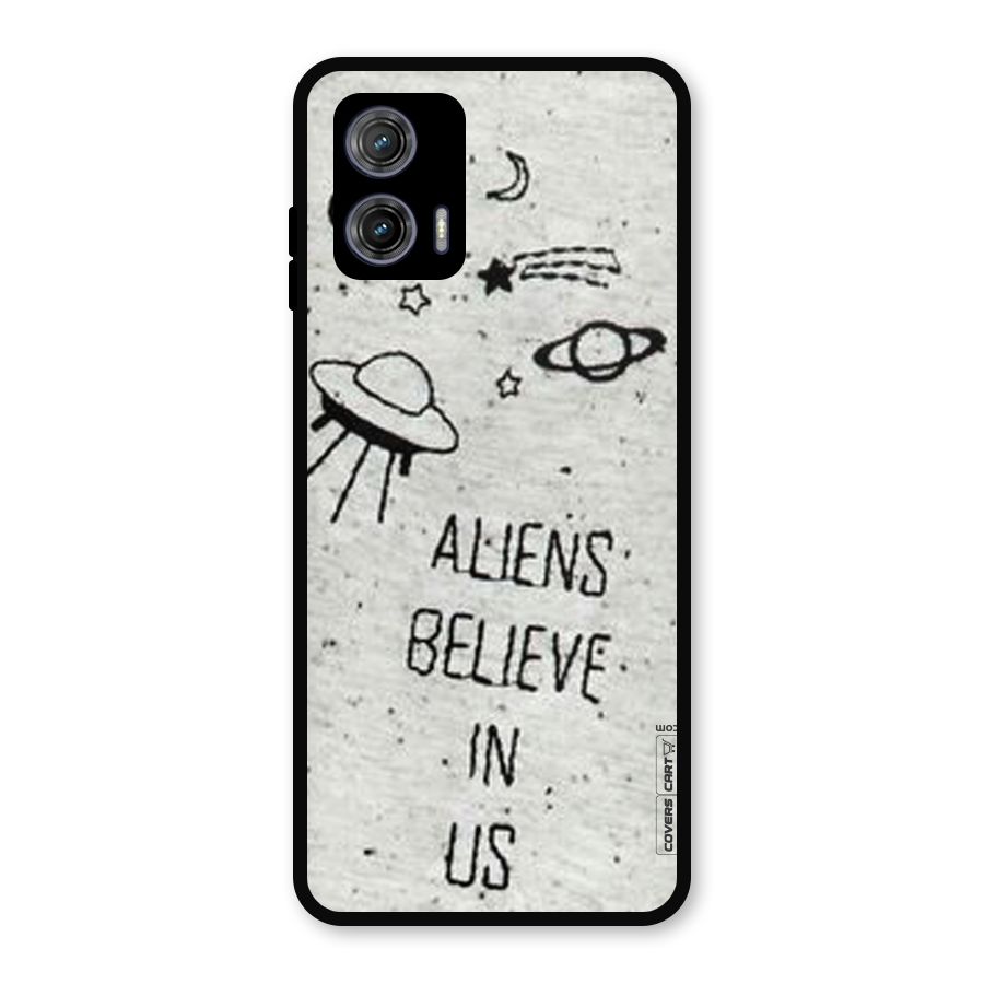 Aliens Believe In Us Metal Back Case for Moto G73