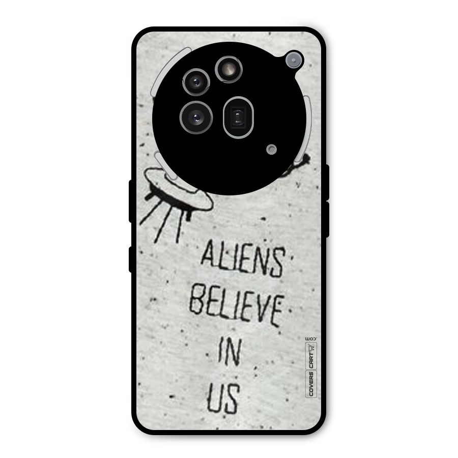 Aliens Believe In Us Metal Back Case for Nothing Phone 3a Pro
