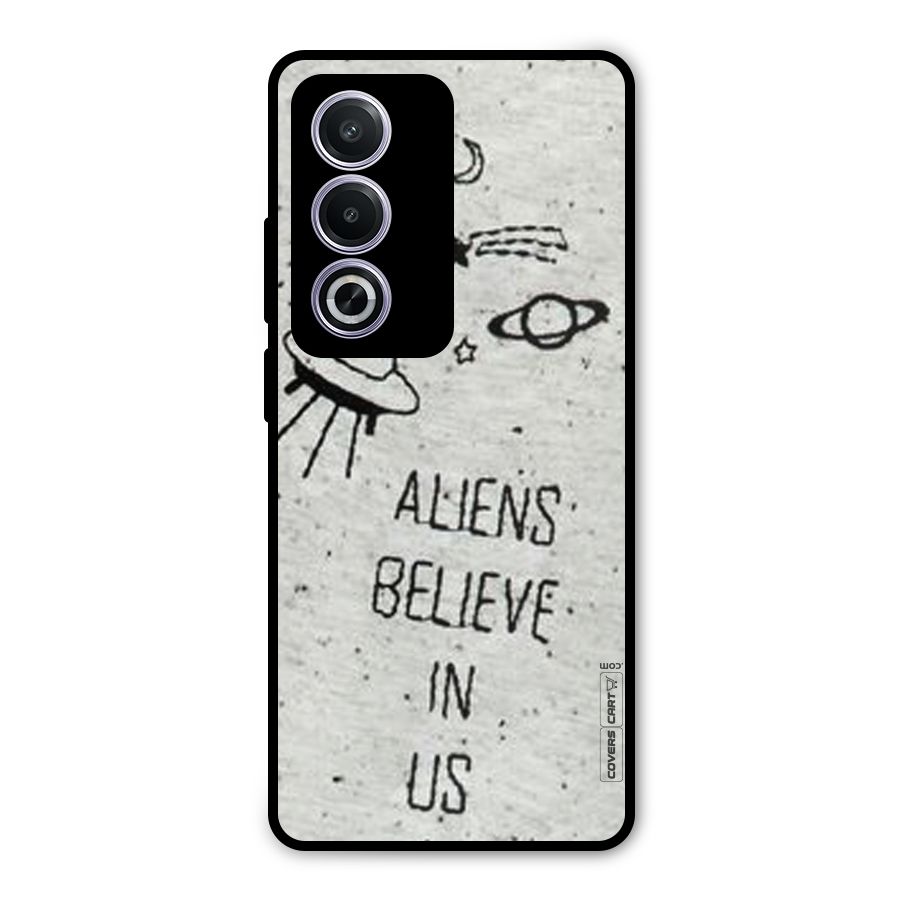 Aliens Believe In Us Metal Back Case for Oppo K12x