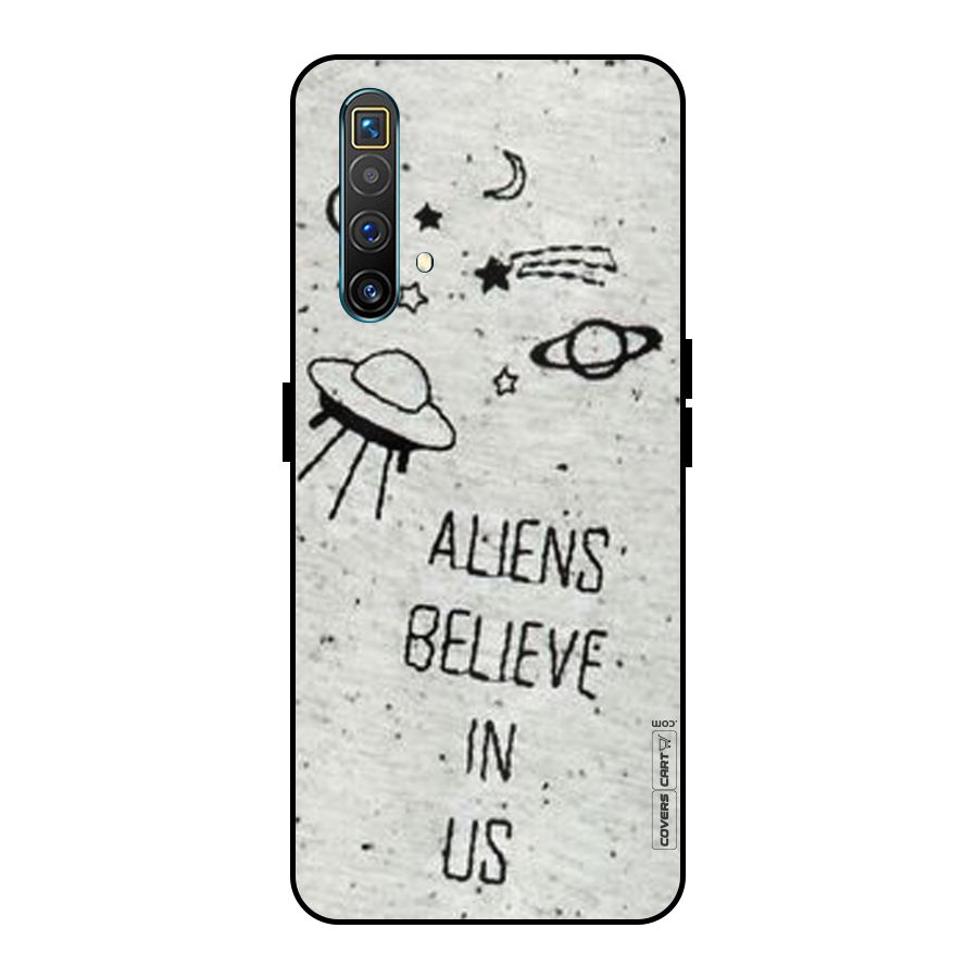 Aliens Believe In Us Metal Back Case for Realme X3 SuperZoom