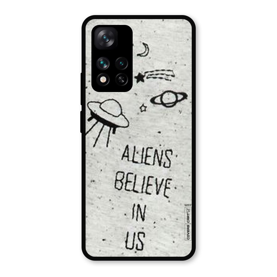 Aliens Believe In Us Metal Back Case for Xiaomi 11i 5G