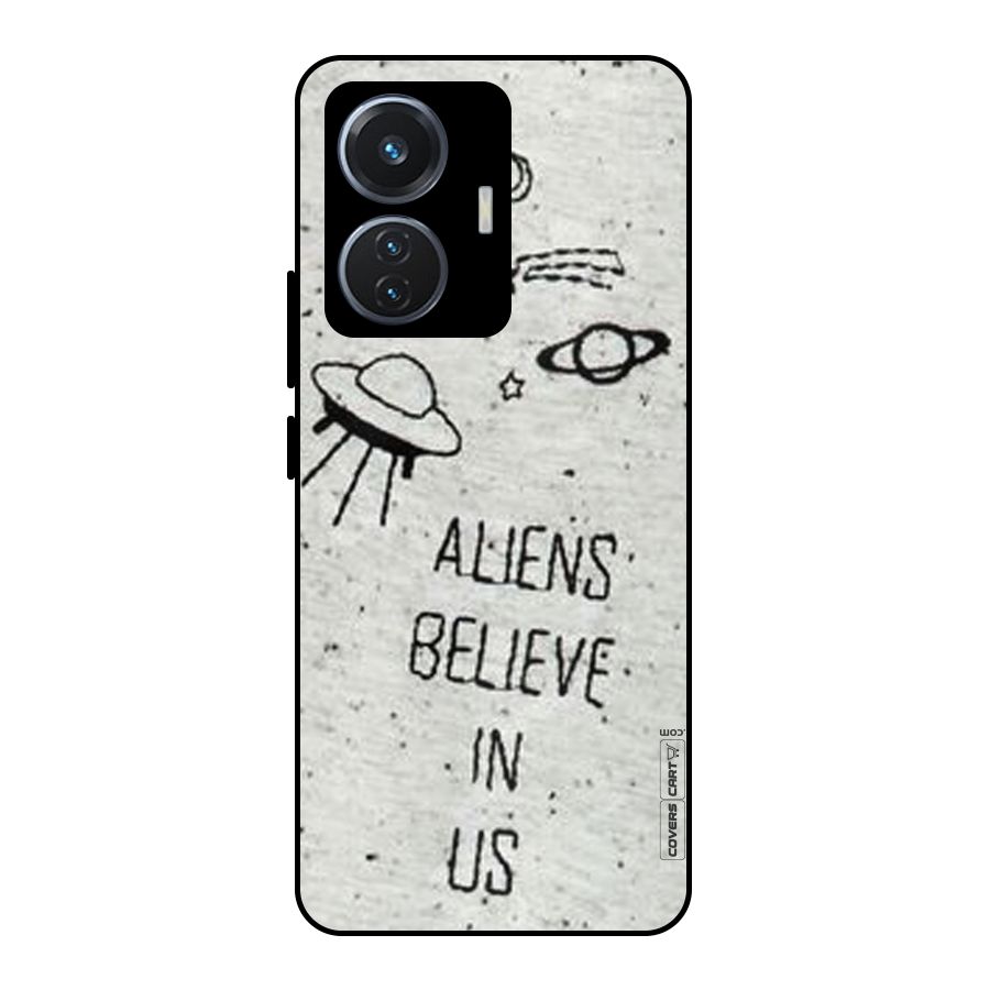 Aliens Believe In Us Metal Back Case for iQOO Z6 44W