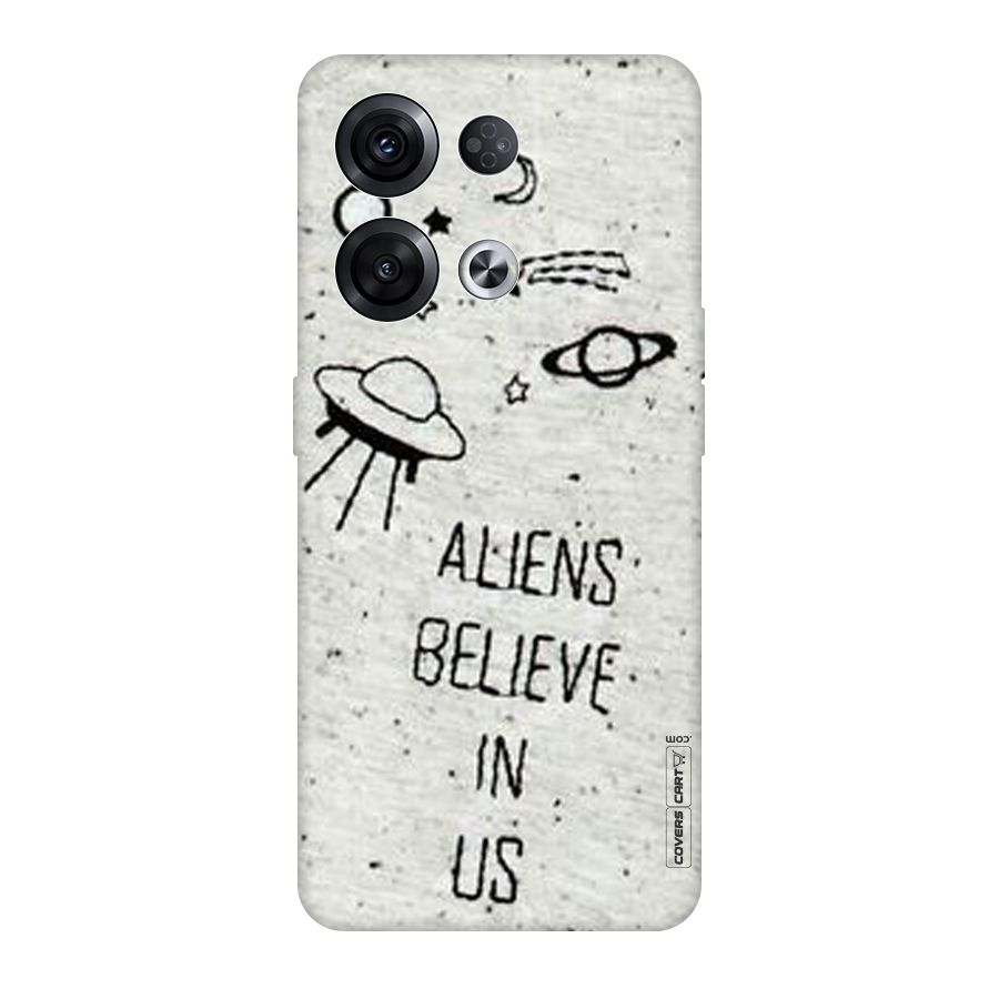 Aliens Believe In Us Original Polycarbonate Back Case for Oppo Reno8 Pro 5G