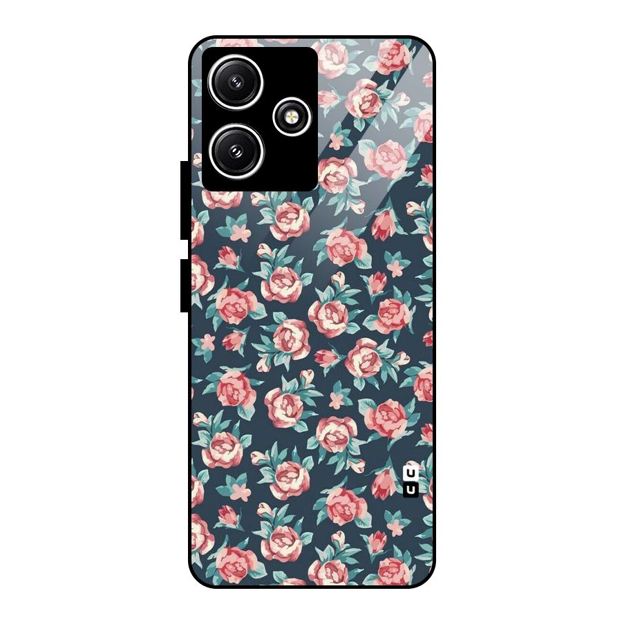 All Art Bloom Glass Back Case for Redmi 12 5G