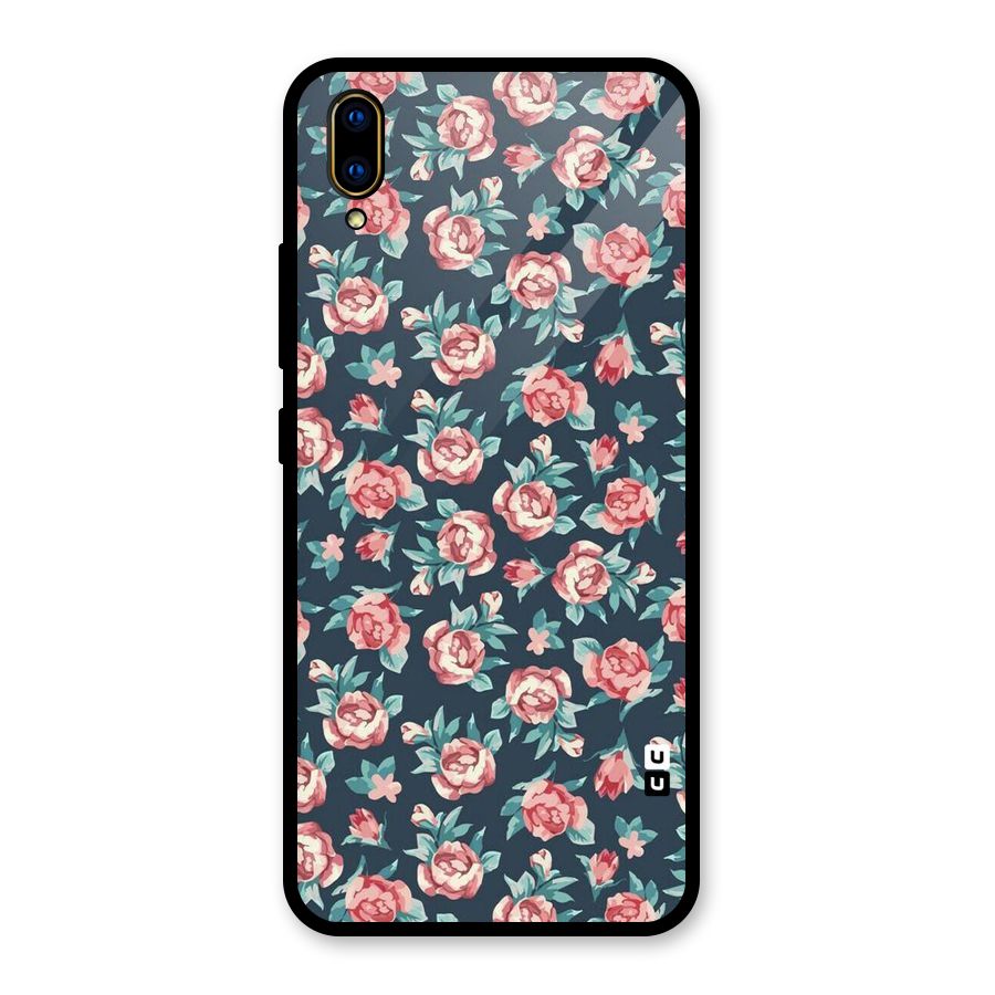 All Art Bloom Glass Back Case for Vivo V11 Pro