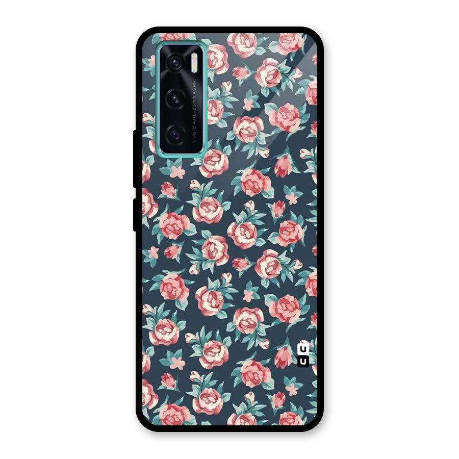 All Art Bloom Glass Back Case for Vivo V20 SE