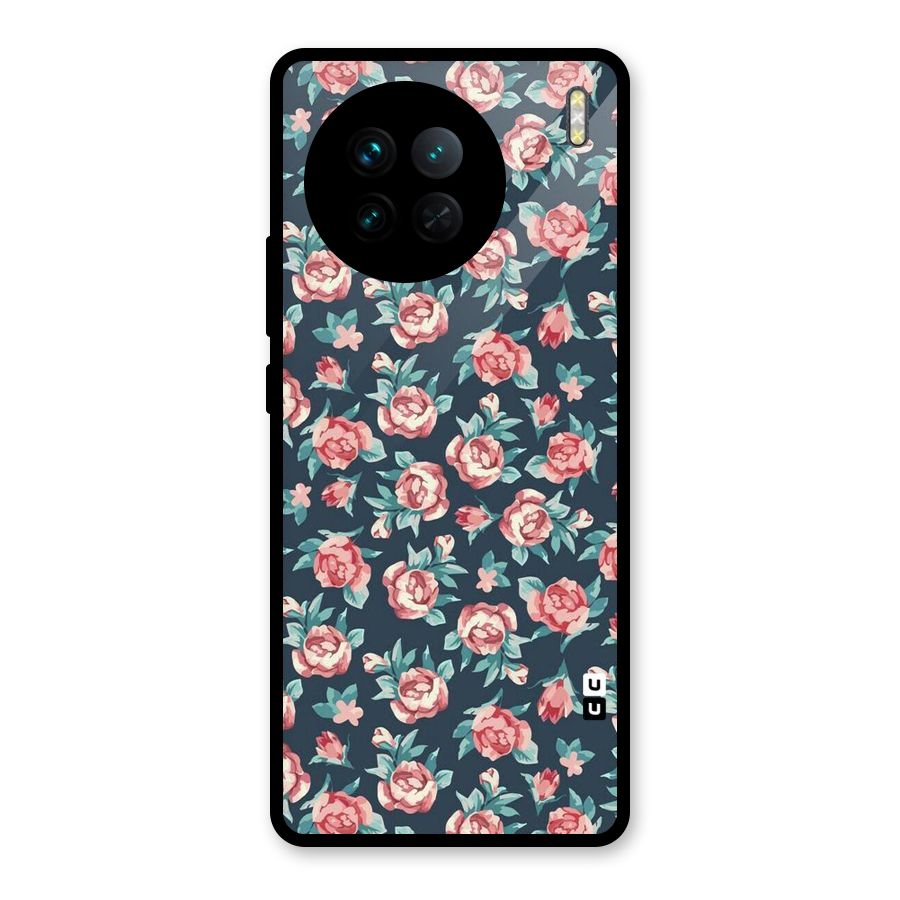 All Art Bloom Glass Back Case for Vivo X90