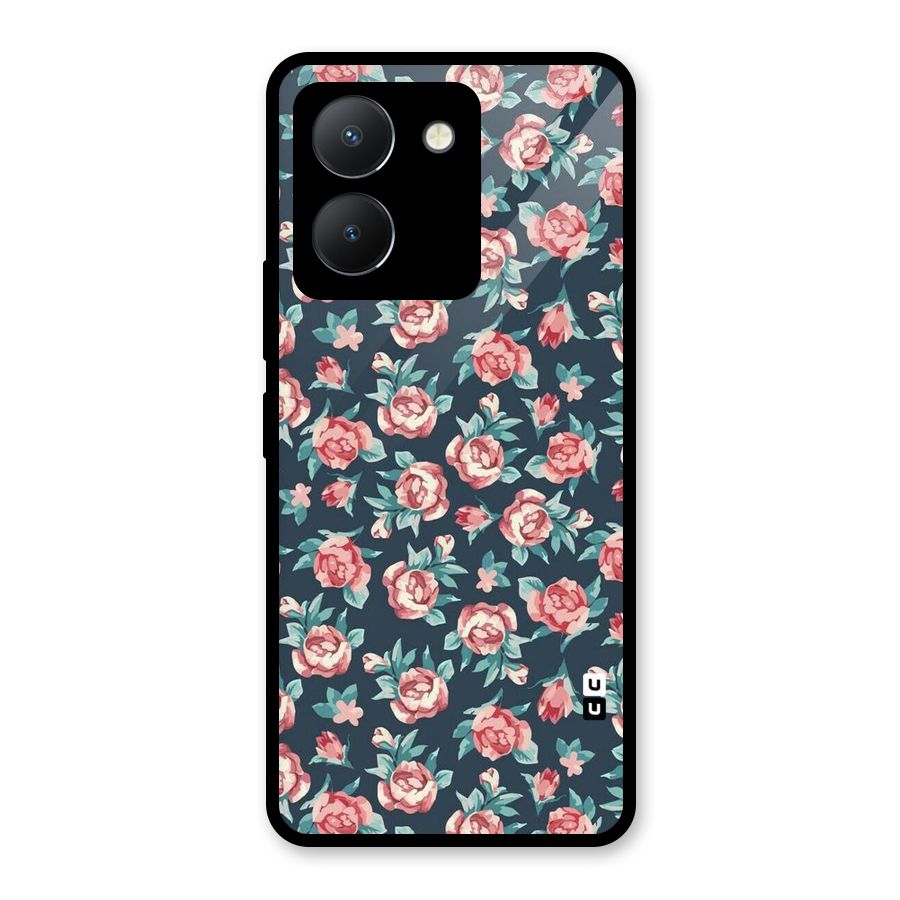 All Art Bloom Glass Back Case for Vivo Y36