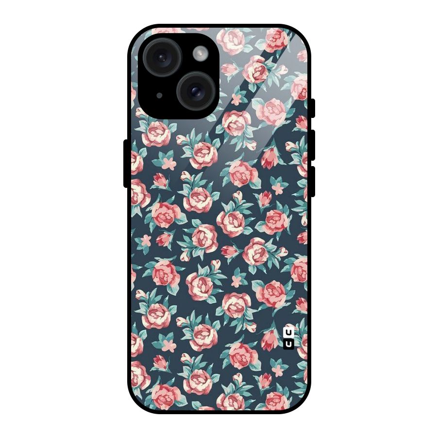 All Art Bloom Glass Back Case for iPhone 15