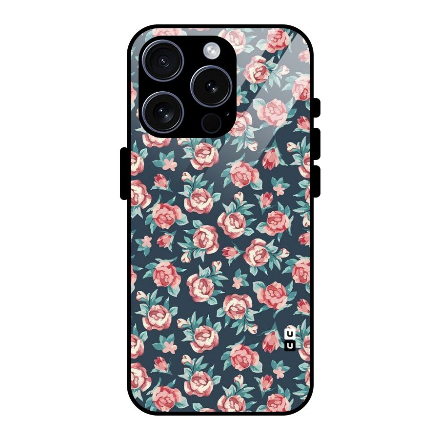 All Art Bloom Glass Back Case for iPhone 15 Pro