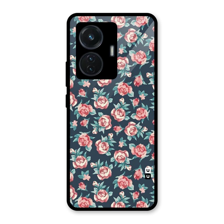 All Art Bloom Glass Back Case for iQOO Z6 44W