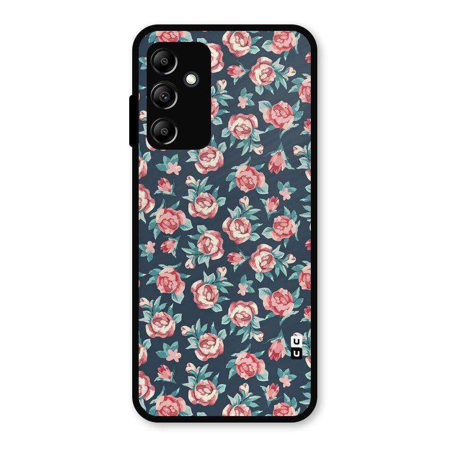 All Art Bloom Metal Back Case for Galaxy A14 5G